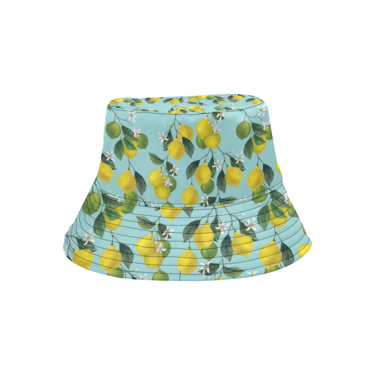 Lemon Pattern Print Design LM05 Unisex Bucket Hat