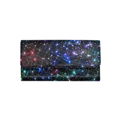 Cosmic Pattern Print Design 01 Women's Trifold Wallet