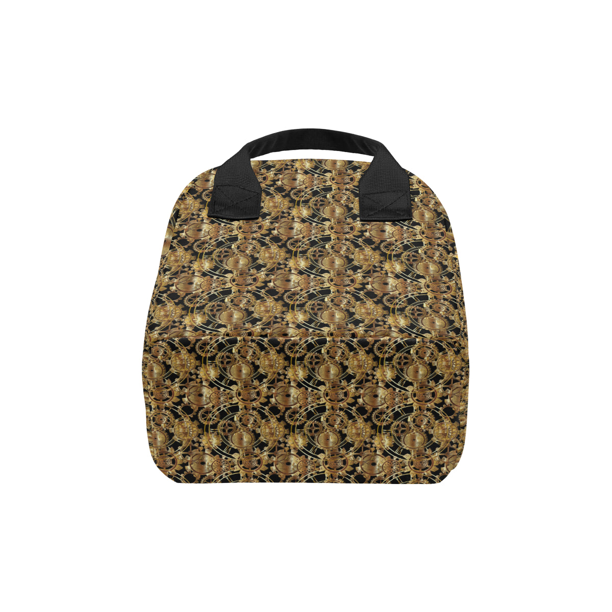 Steampunk Gear Design Themed Print Insulated Lunch Bag