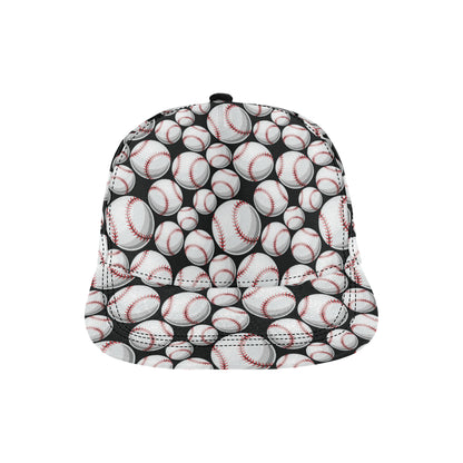 Baseball Black Background Snapback Cap