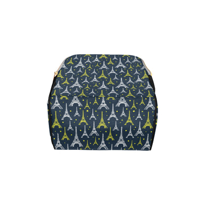 Eiffel Tower Star Print Diaper Bag Backpack