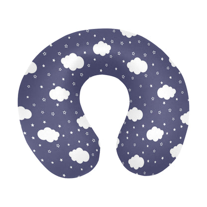 Cloud Pattern Print Design 03 U-Shaped Travel Neck Pillow