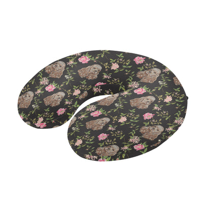 Cocker Pattern Print Design 03 U-Shaped Travel Neck Pillow