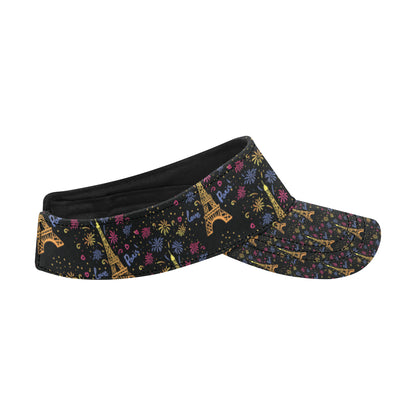 Eiffel Tower Love Paris Print Unisex Sun Visor