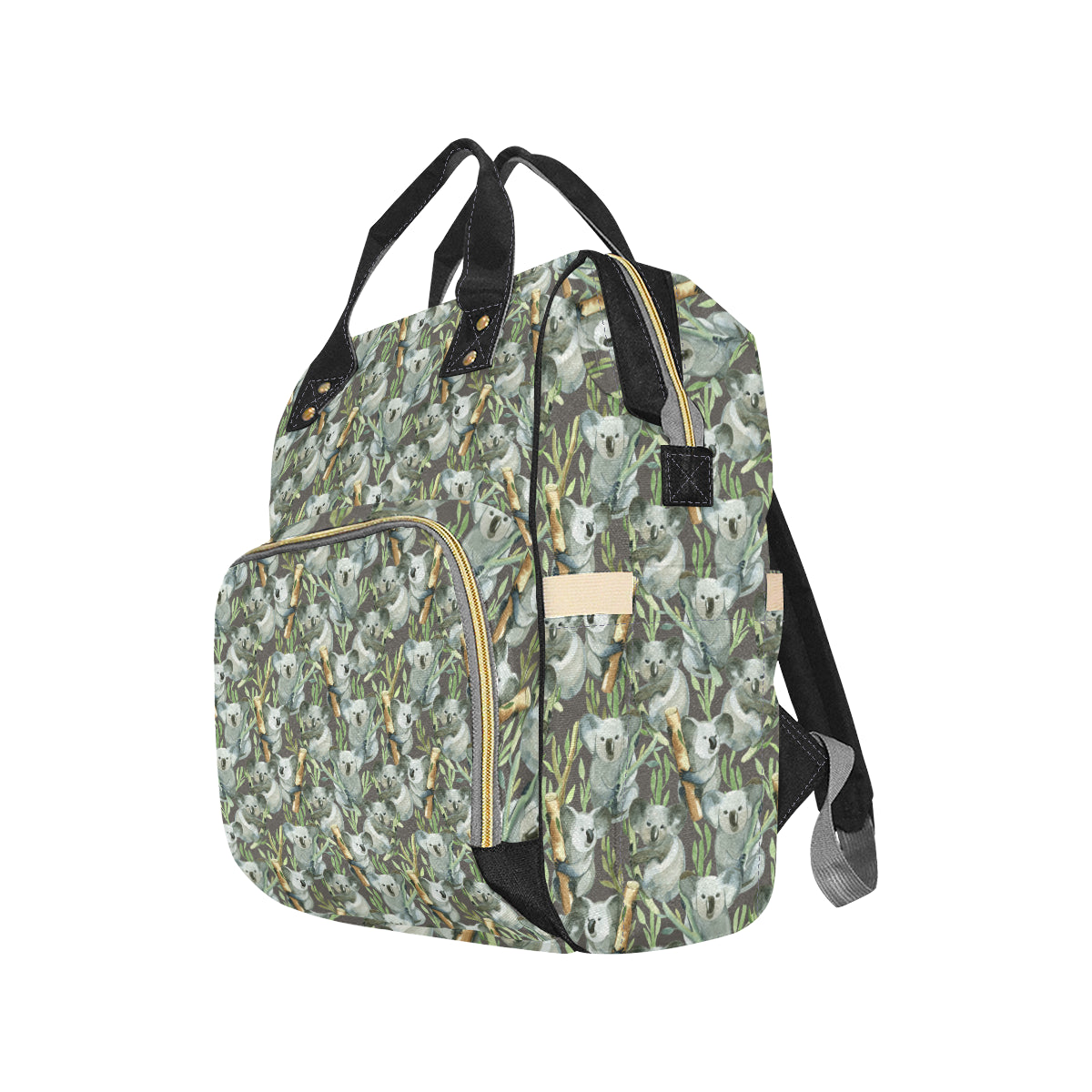 Koala Pattern Design Print Diaper Bag Backpack
