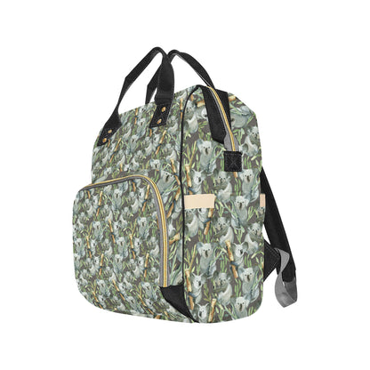 Koala Pattern Design Print Diaper Bag Backpack