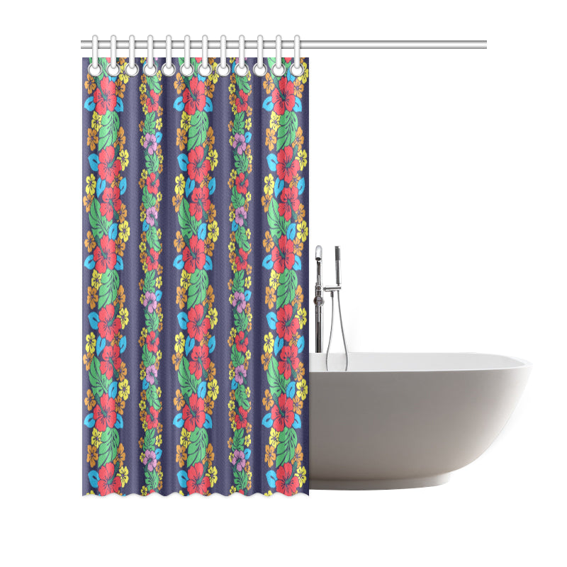 Hawaiian Themed Pattern Print Design H03 Shower Curtain