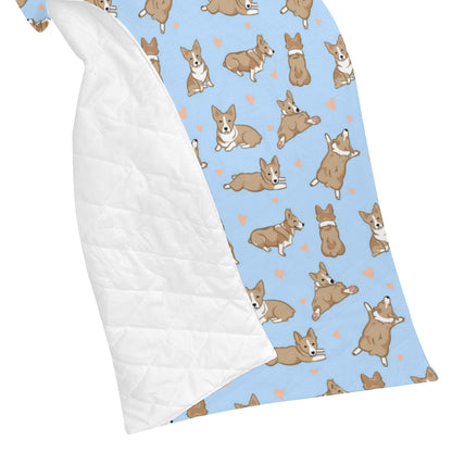 Pembroke Welsh Corgis Pattern Print Design A05 Premium Quilt