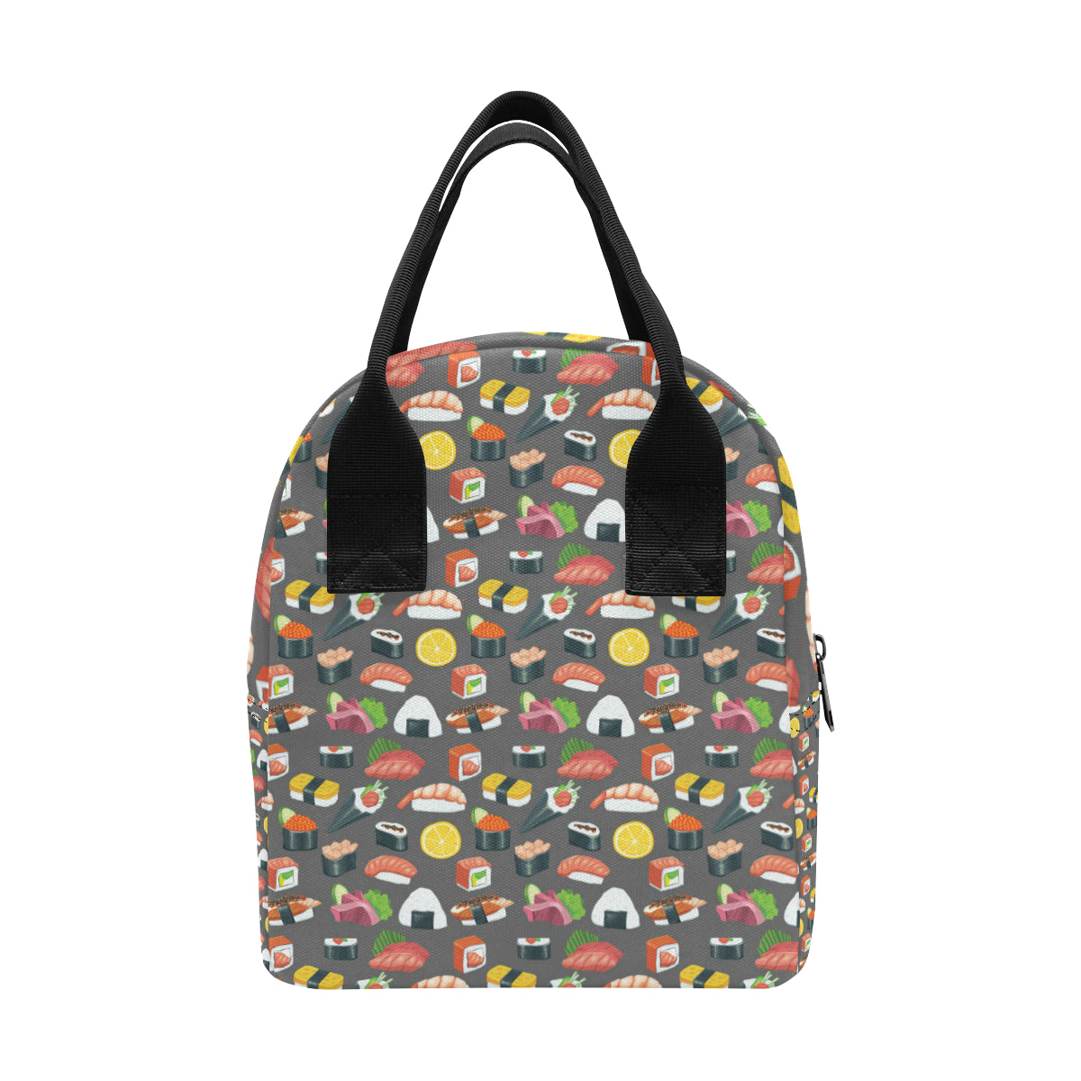 Sushi Pattern Print Insulated Lunch Bag
