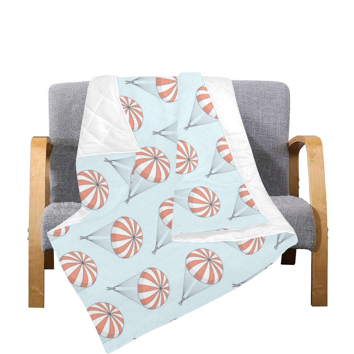 Skydiving Pattern Print Design 01 Premium Quilt