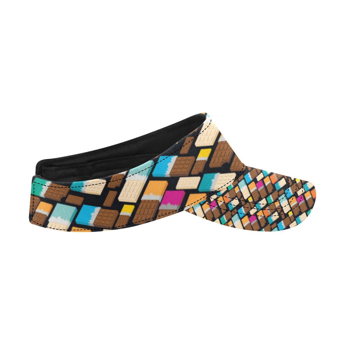 Chocolate Pattern Print Design 02 Unisex Sun Visor