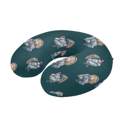 Turkey Pattern Print Design 03 U-Shaped Travel Neck Pillow