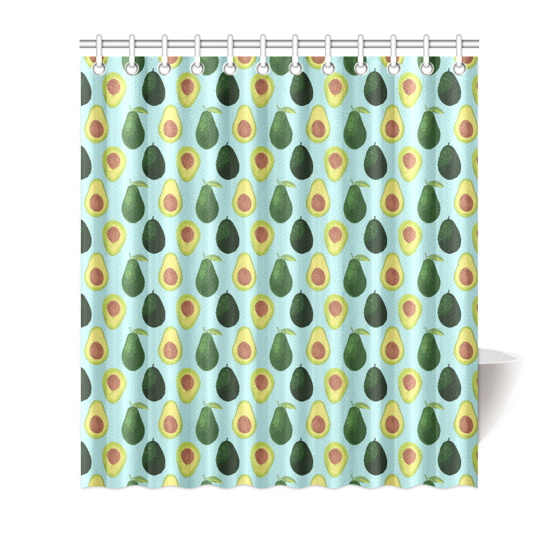 Avocado Pattern Print Design 04 Shower Curtain