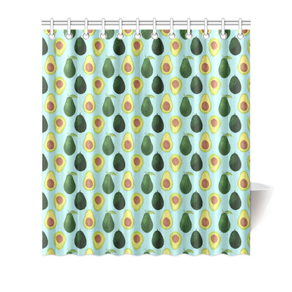 Avocado Pattern Print Design 04 Shower Curtain