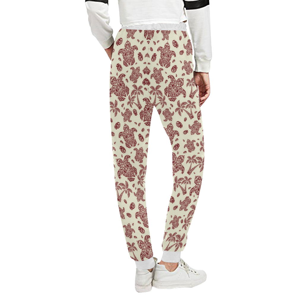 Polynesian Tattoo Turtle Themed Unisex Sweatpants