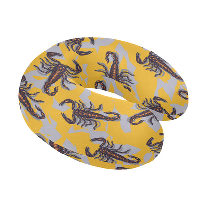 Scorpion Pattern Print Design 01 U-Shaped Travel Neck Pillow