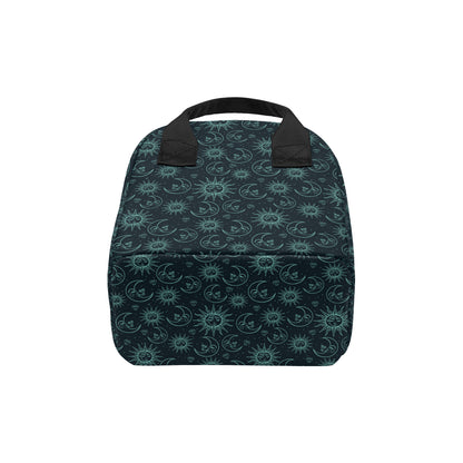 Sun Moon Magic Design Themed Print Insulated Lunch Bag