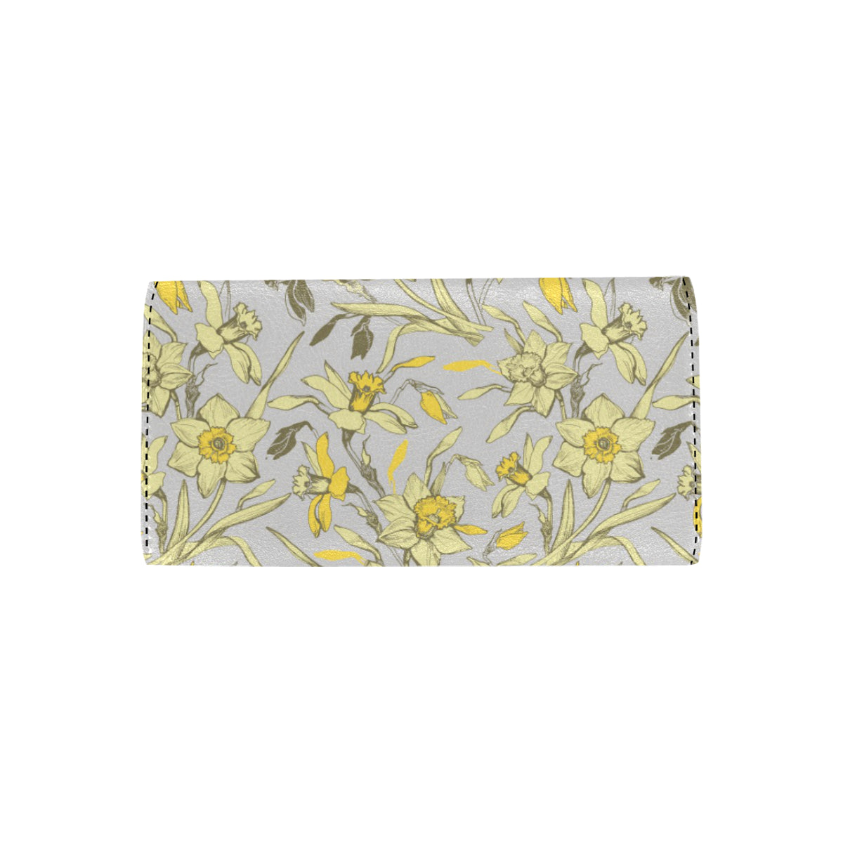 Daffodils Pattern Print Design DF05 Women's Trifold Wallet