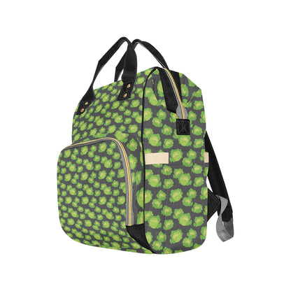 Cabbage Pattern Print Design 01 Diaper Bag Backpack
