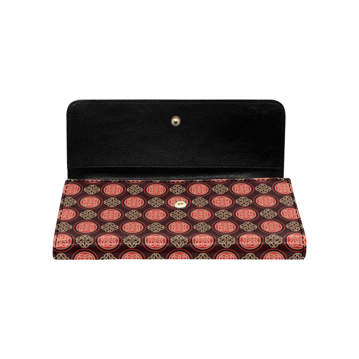 Celtic Pattern Print Design 02 Women's Trifold Wallet
