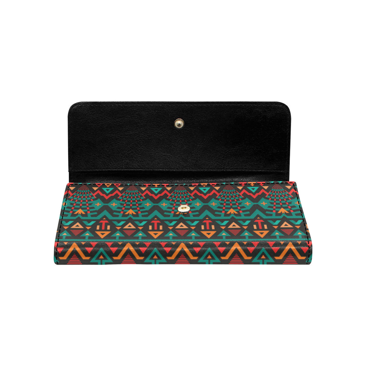 Aztec Pattern Print Design 04 Women's Trifold Wallet