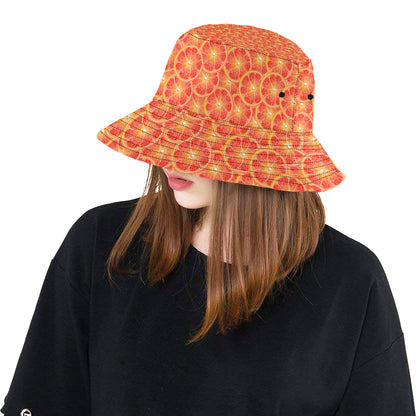Grapefruit Pattern Print Design GF06 Unisex Bucket Hat