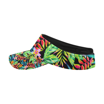 Heliconia Pattern Print Design HL09 Unisex Sun Visor