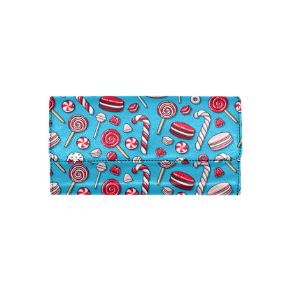 Candy Pattern Print Design 05 Women's Trifold Wallet