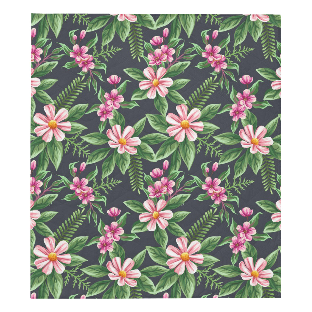 Summer Floral Pattern Print Design SF010 Premium Quilt