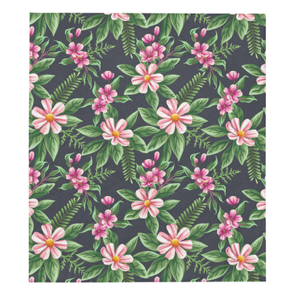 Summer Floral Pattern Print Design SF010 Premium Quilt