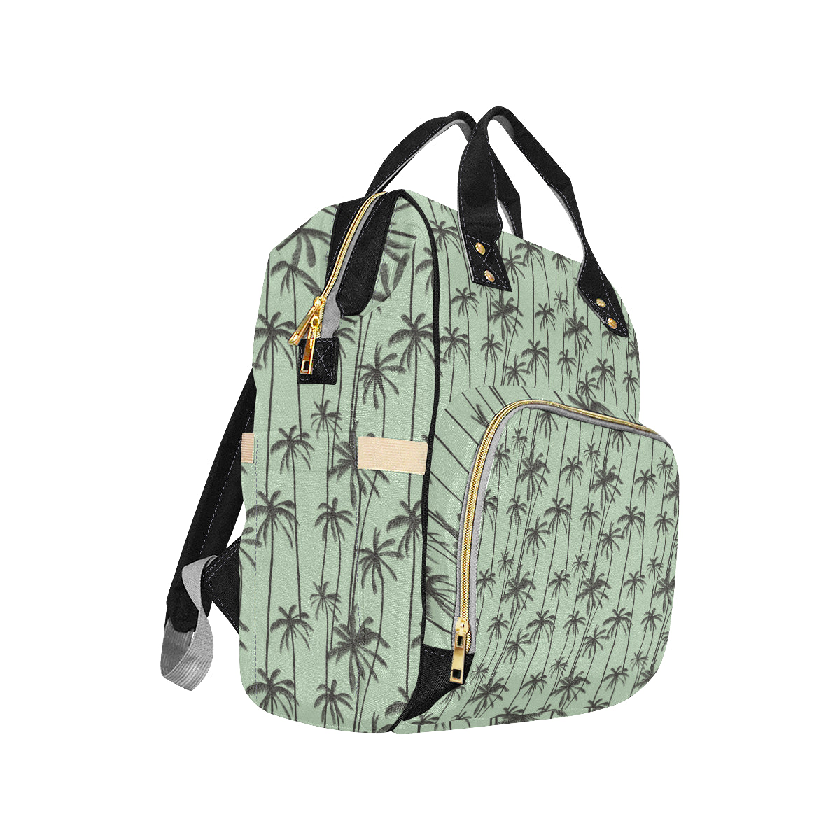 Palm Tree Pattern Print Design A04 Diaper Bag Backpack