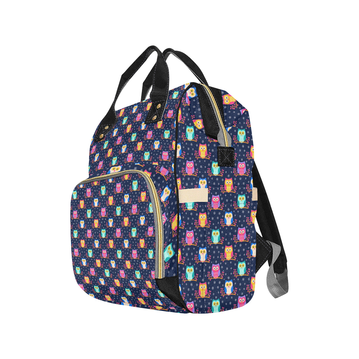 Owl Cute Themed Design Print Diaper Bag Backpack