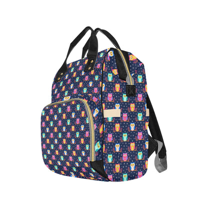 Owl Cute Themed Design Print Diaper Bag Backpack