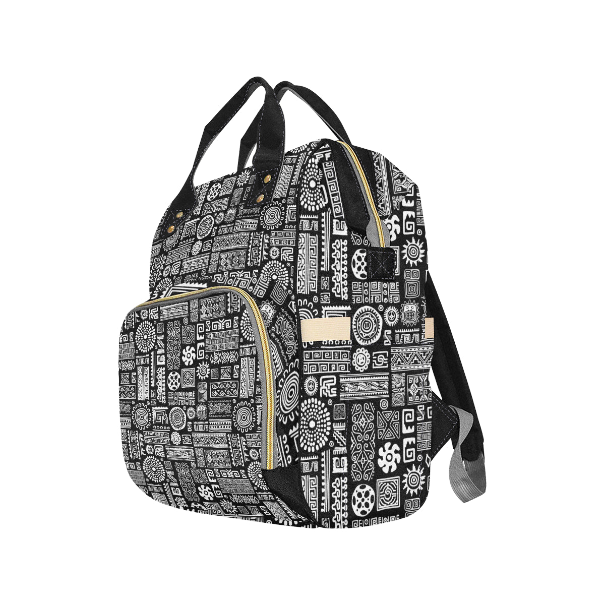 Polynesian Pattern Print Design A02 Diaper Bag Backpack