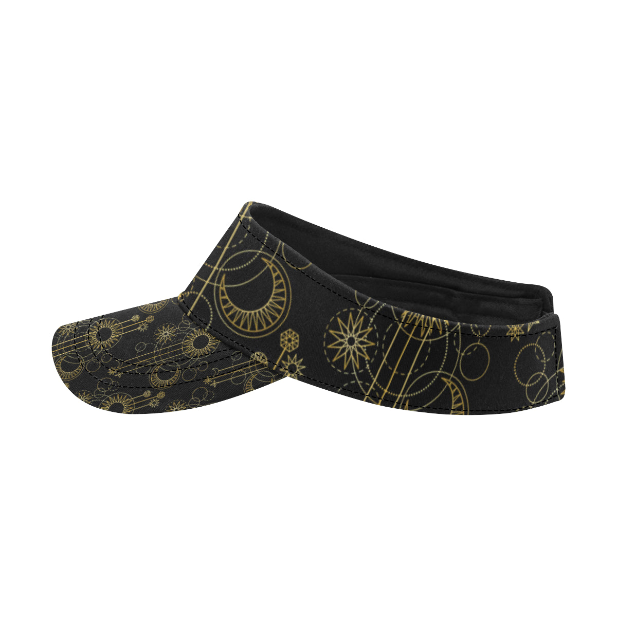 Moon Boho Style Pattern Print Design 01 Unisex Sun Visor