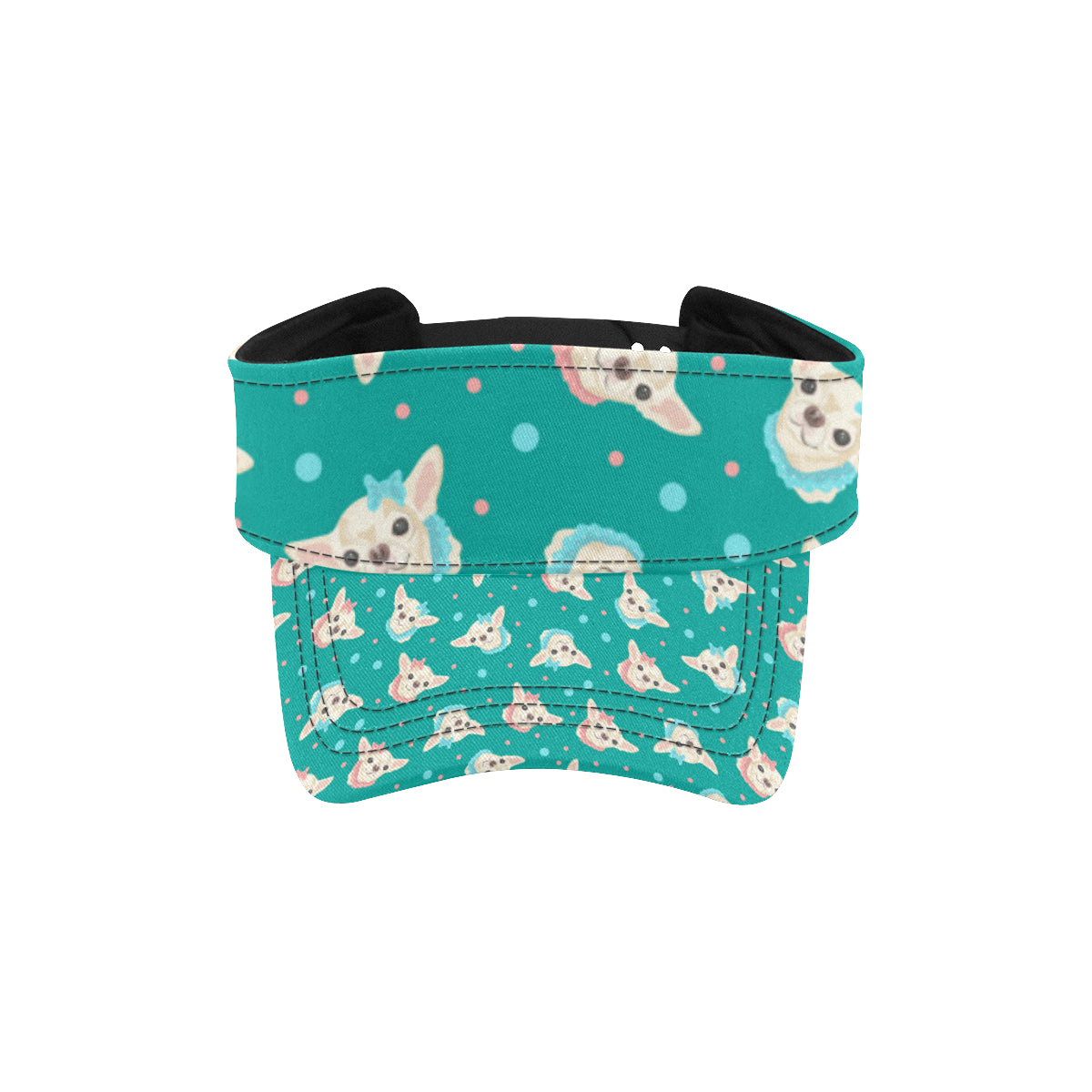 Chihuahua Polka Dot Pattern Unisex Sun Visor