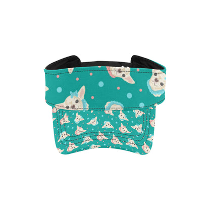 Chihuahua Polka Dot Pattern Unisex Sun Visor