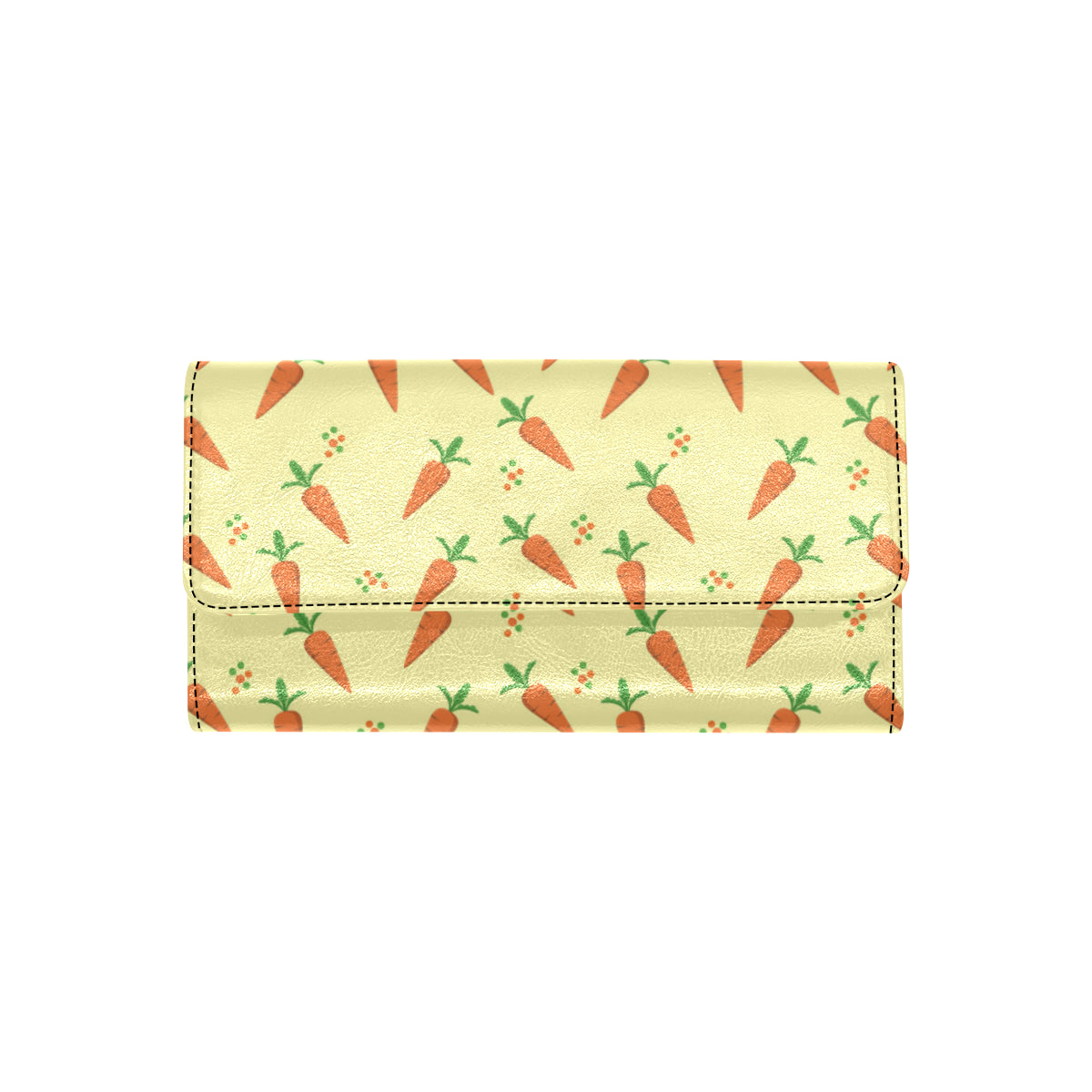 Carrot Pattern Print Design 04 Women's Trifold Wallet