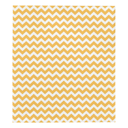Chevron Orange Pattern Print Design 01 Premium Quilt