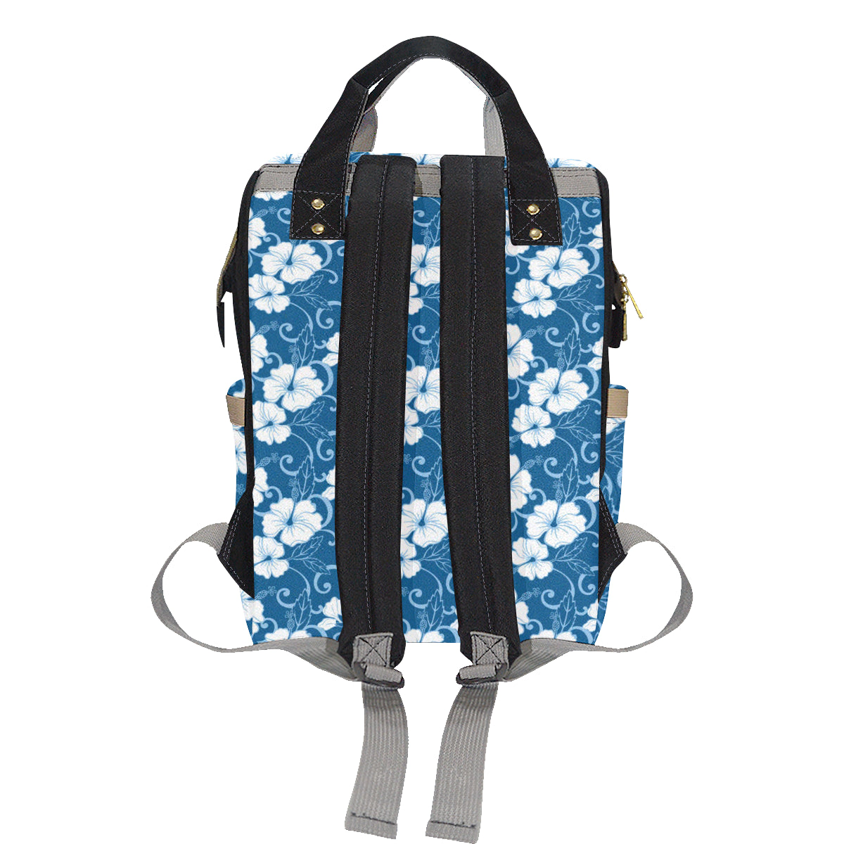 Hibiscus Pattern Print Design HB03 Diaper Bag Backpack