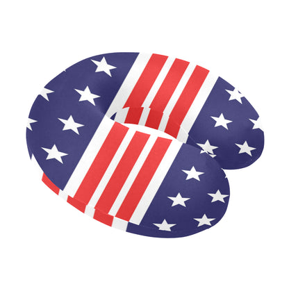 Patriotic Pattern Print Design A04 U-Shaped Travel Neck Pillow