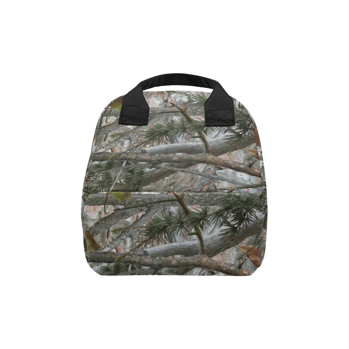 Camo Realistic Tree Forest Pattern Insulated Lunch Bag