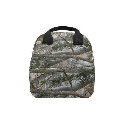 Camo Realistic Tree Forest Pattern Insulated Lunch Bag