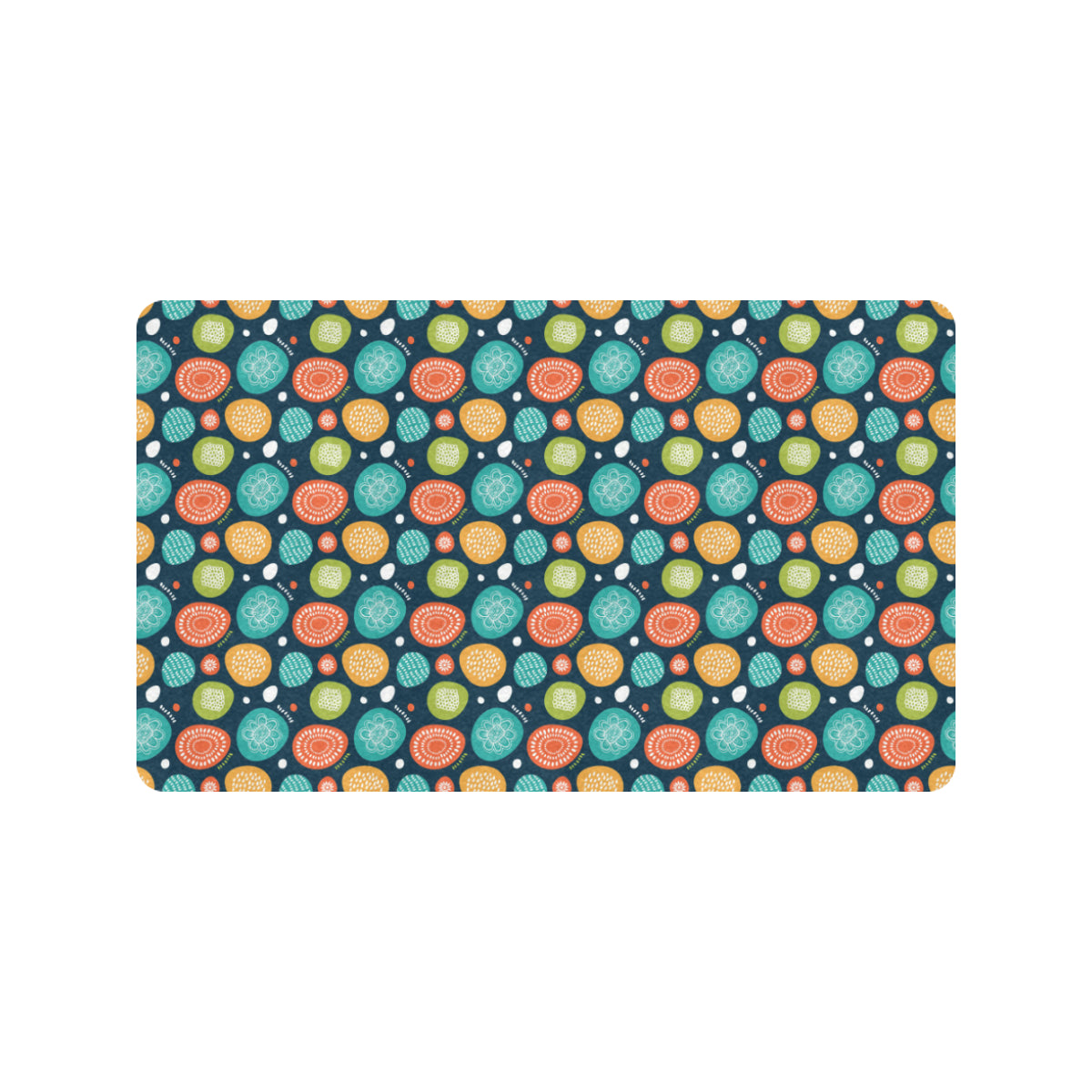 Swedish Themed Design Rubber Doormat