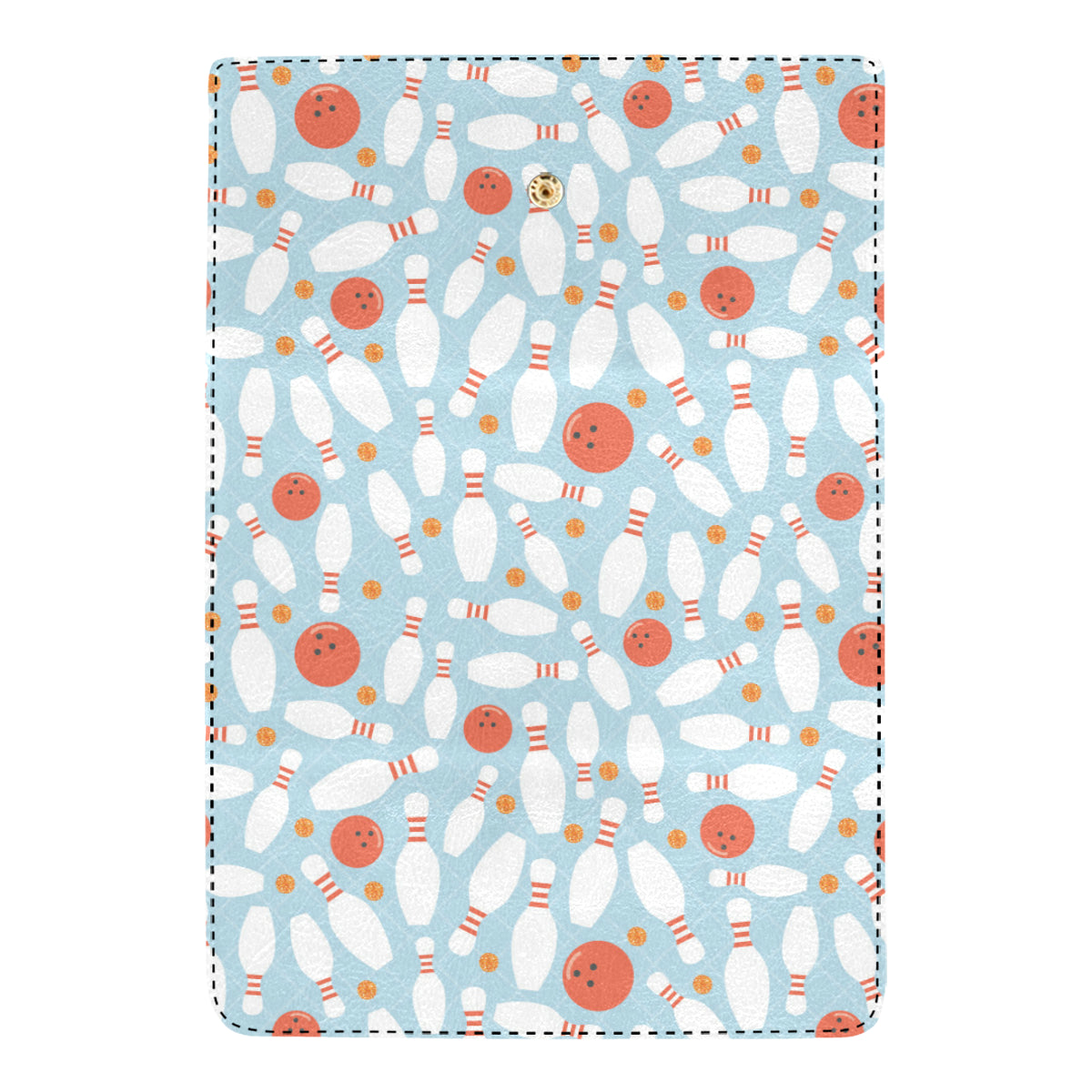 Bowling Pattern Print Design 09 Women's Trifold Wallet