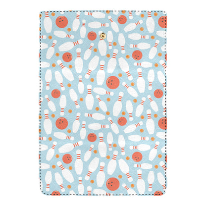 Bowling Pattern Print Design 09 Women's Trifold Wallet
