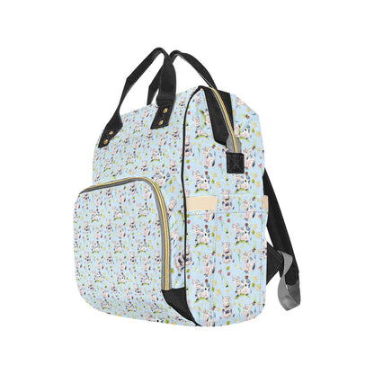 Cow Happy Pattern Print Design 05 Diaper Bag Backpack