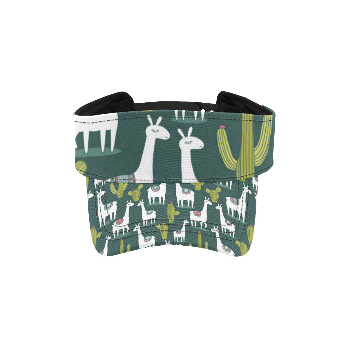 Llama Cactus Pattern Print Design 02 Unisex Sun Visor