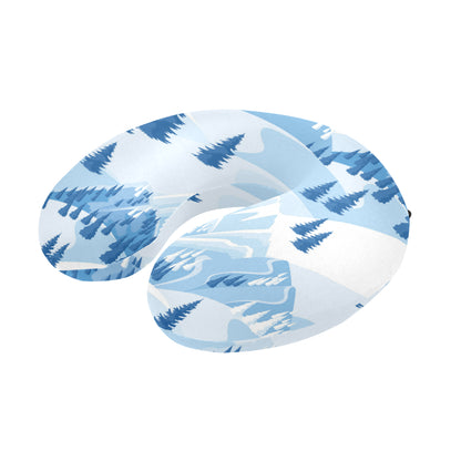 Mountain Pattern Print Design 03 U-Shaped Travel Neck Pillow