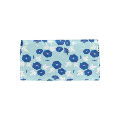 Morning Glory Pattern Print Design MG07 Women's Trifold Wallet